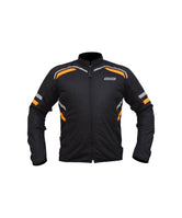 Bison Raptor V.2 – Black/Orange Jacket - Motodrift