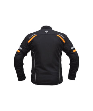 Bison Raptor V.2 – Black/Orange Jacket - Motodrift
