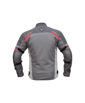 Bison Raptor V.2 – Grey / Red Jacket - Motodrift