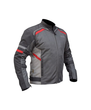 Bison Raptor V.2 – Grey / Red Jacket - Motodrift