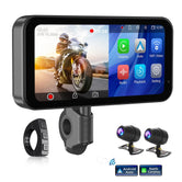 S3 Elite 6.25 inch Motorcycle Navigation with Carplay 2K HD Screen with Camera Remote and TPMS - Motodrift