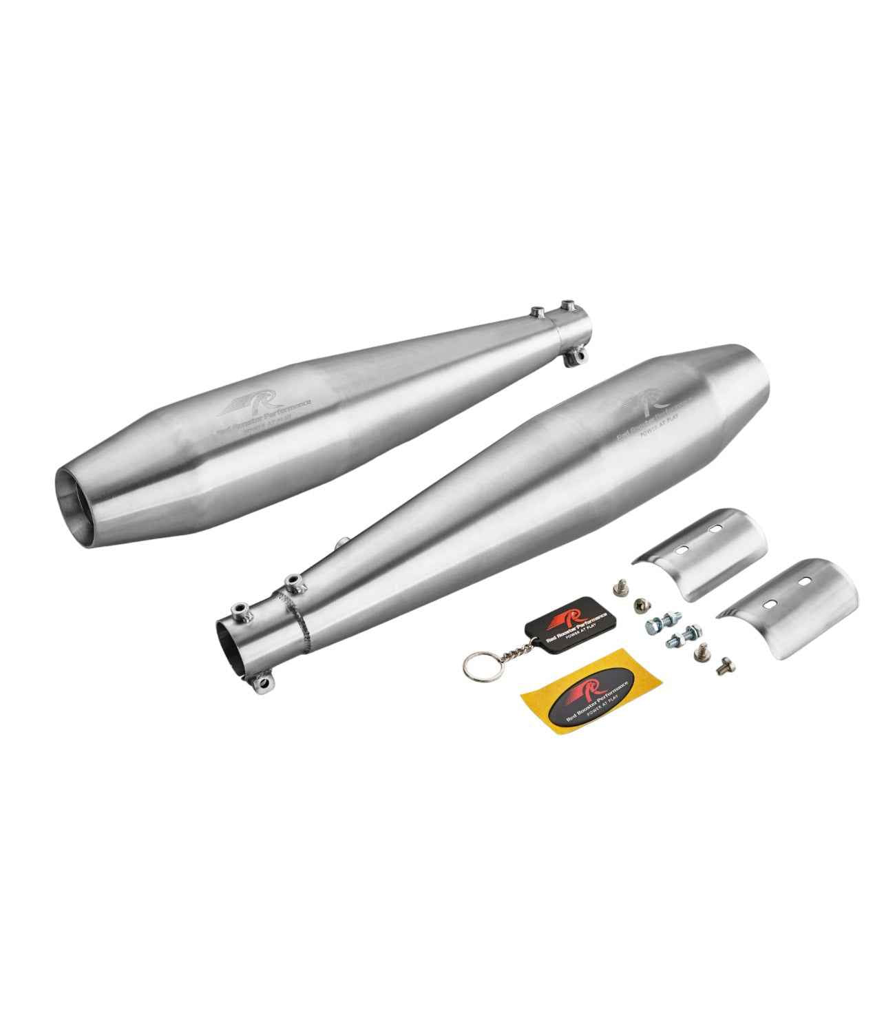 Red Rooster Performance Exhaust For Interceptor 650 - Stellar Brushed Matte - Motodrift