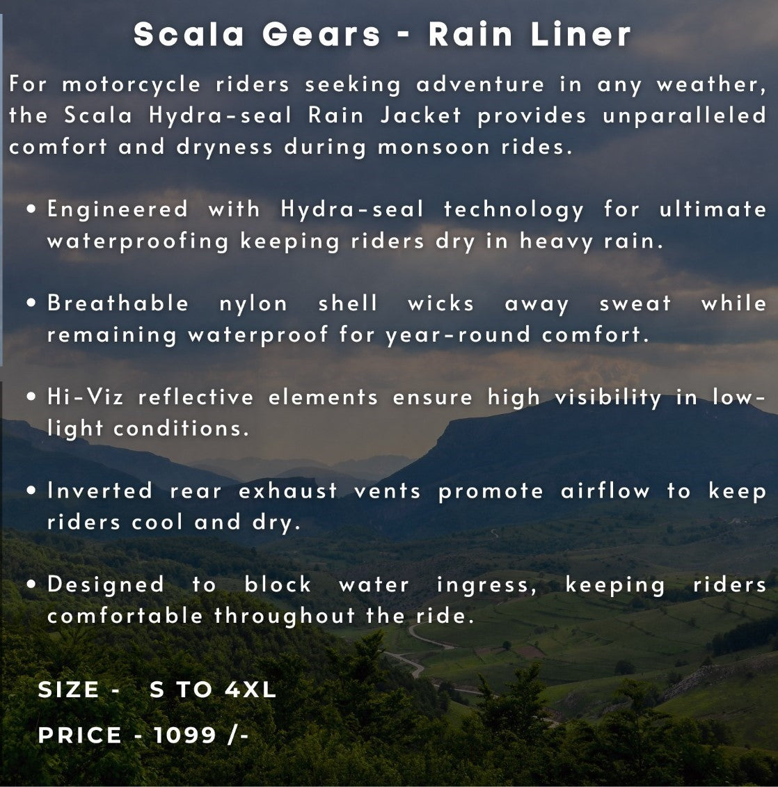 Scala Hydra Seal Rain Jacket - Motodrift