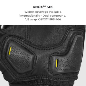 VIATERRA Shifter Short Motorcycle Leather Riding Gloves - Hi-Viz - Motodrift