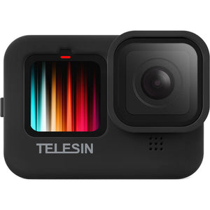 Telesin Silicone Soft Case Protector For Go Pro Hero 12 / 11 / 10 / 9 (Black) - Motodrift