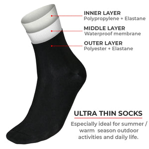 VIATERRA RANDY SUN – Ultra Thin Waterproof Sock Mid Calf - Motodrift