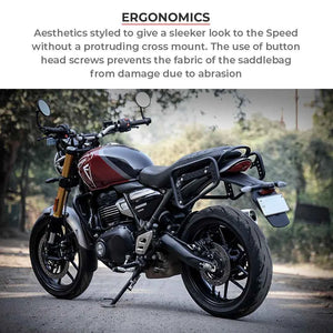 Viaterra Saddlebag Rack for Triumph Speed 400 - Motodrift