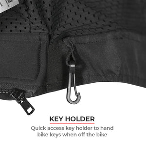 ViaTerra Spencer Street Mesh Riding Jacket - Black Orange - Motodrift