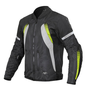 ViaTerra Spencer Street Mesh Riding Jacket - Black Hi-Viz - Motodrift