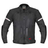 ViaTerra Street Mesh Riding Jacket Black - Motodrift