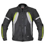ViaTerra Spencer Street Mesh Riding Jacket - Black Hi-Viz - Motodrift