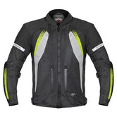 ViaTerra Spencer Street Mesh Riding Jacket - Black Hi-Viz - Motodrift