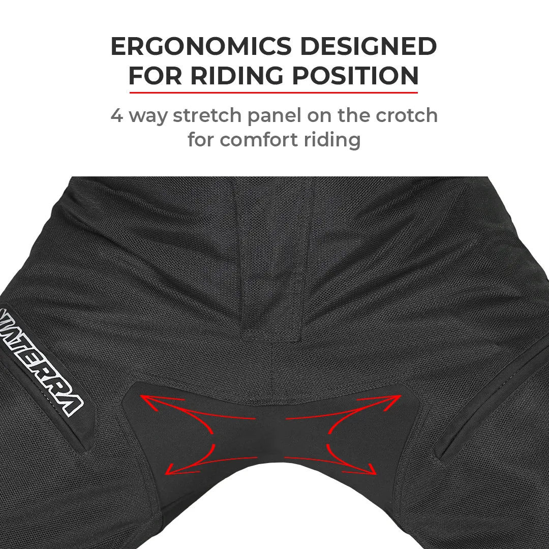 VIATERRA  SPENCER – Street Mesh Motorcycle Riding Pants - Motodrift
