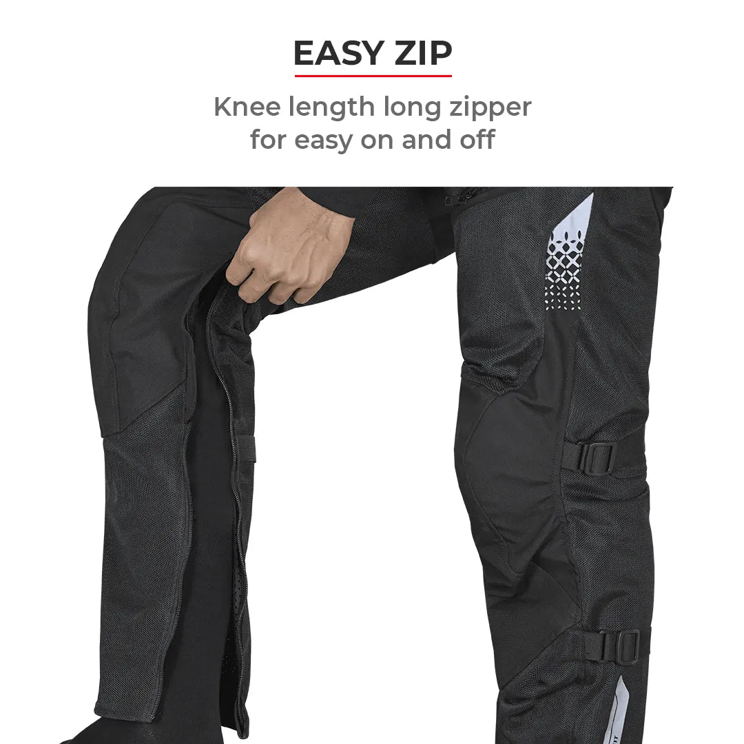 VIATERRA  SPENCER – Street Mesh Motorcycle Riding Pants - Motodrift