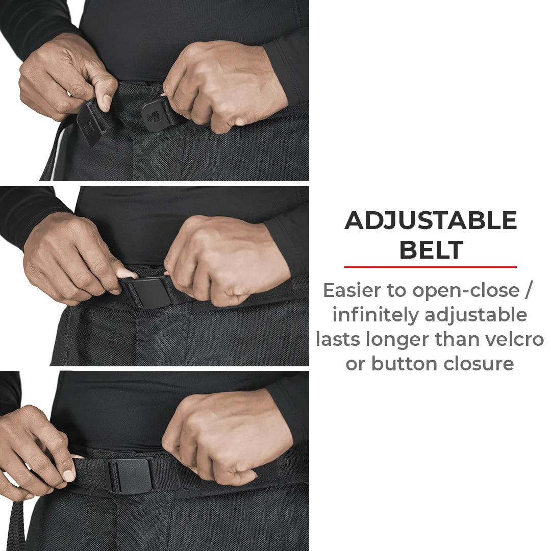 VIATERRA  SPENCER – Street Mesh Motorcycle Riding Pants - Motodrift