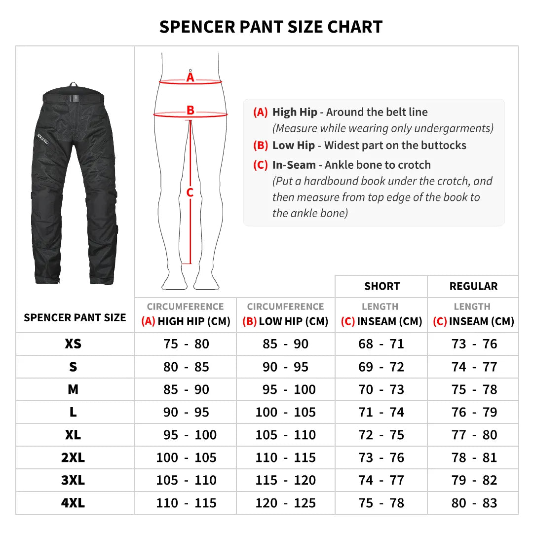 VIATERRA  SPENCER – Street Mesh Motorcycle Riding Pants - Motodrift
