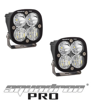 Baja Designs Squadron Pro LED Auxillary Lights - Black (Pair) - Motodrift