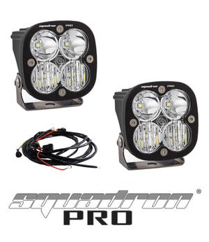 Baja Designs Squadron Pro LED Auxillary Lights - Black (Pair) - Motodrift