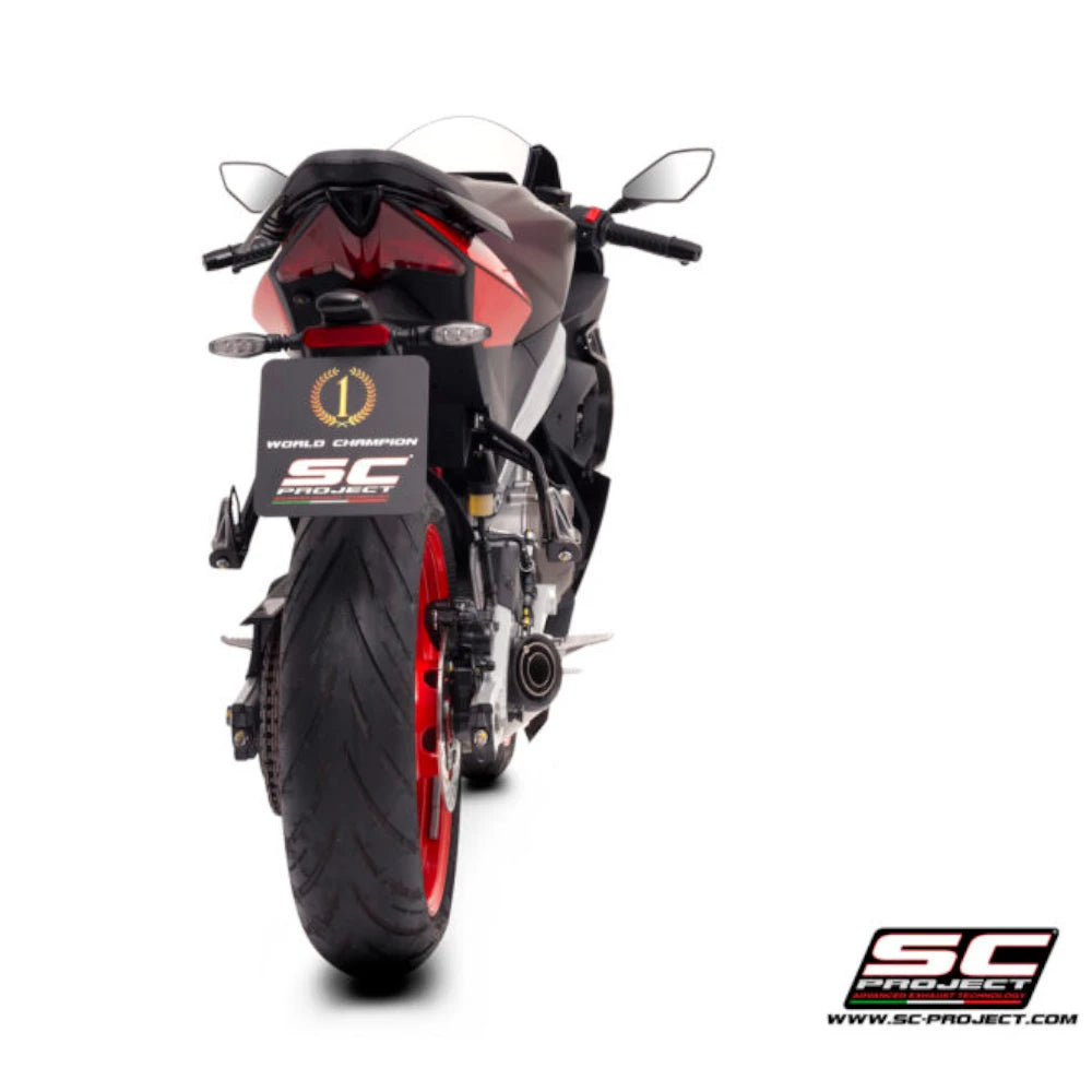 Full System SC project Exhaust S1 Stainless Steel Full System (2024) for Aprilia R ...