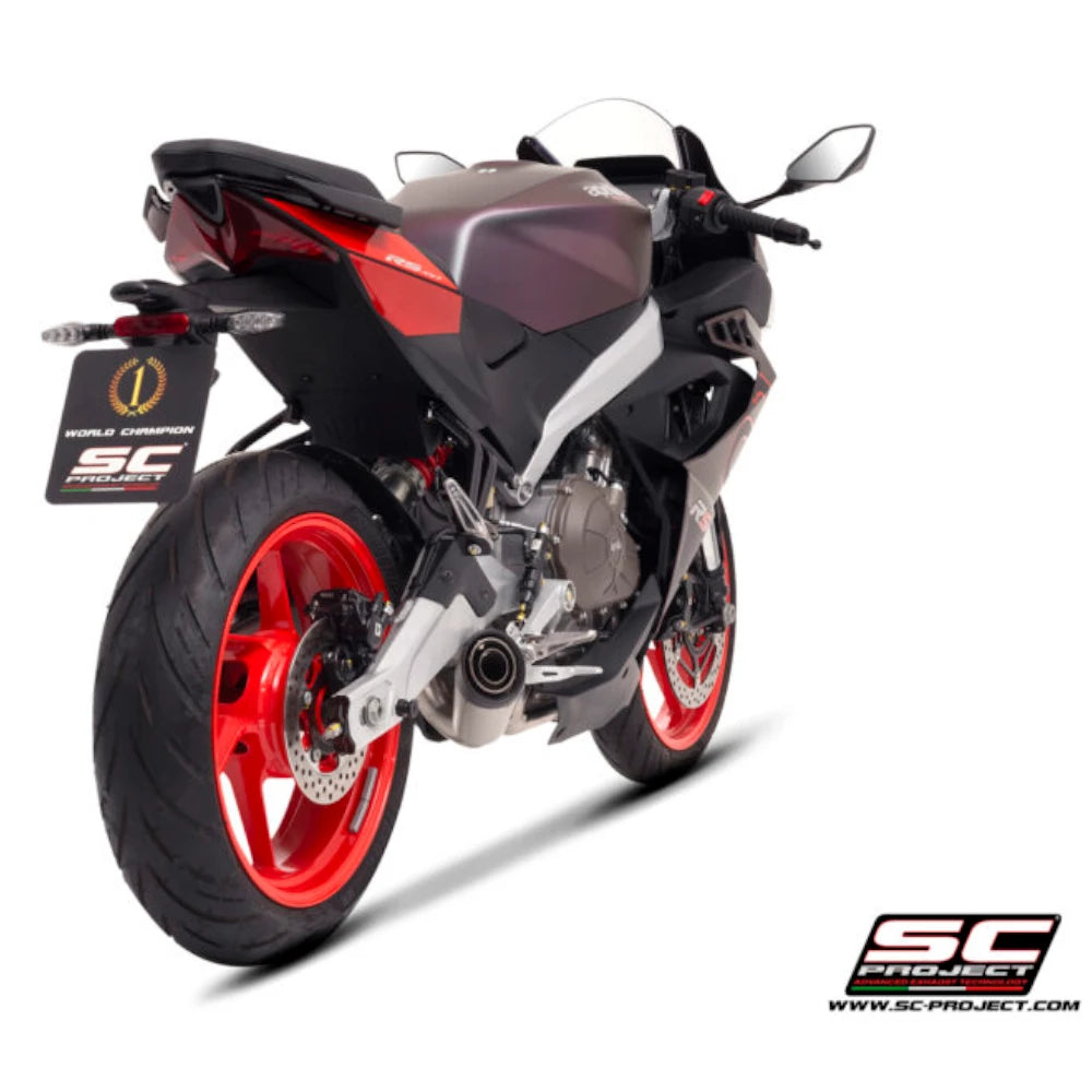 Full System SC project Exhaust S1 Stainless Steel Full System (2024) for Aprilia R ...