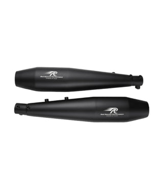 Red Rooster Performance Exhaust For Interceptor 650 - Stellar Matte Black - Motodrift