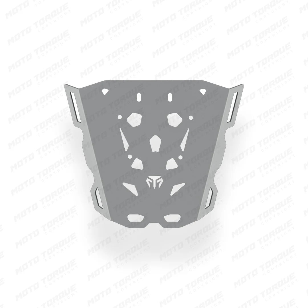 Gray protective cover with cut-out design on a white background
