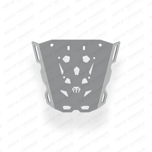 Gray protective cover with cut-out design on a white background
