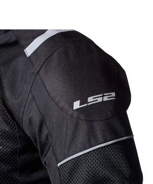LS2 Tide Black Reflector Riding Jacket - L2 - Motodrift