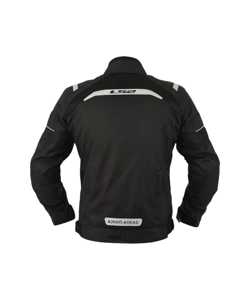 LS2 Tide Black Reflector Riding Jacket - L2 - Motodrift