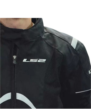 LS2 Tide Black Reflector Riding Jacket - L2 - Motodrift
