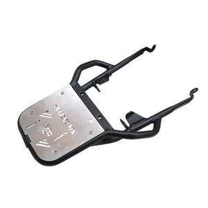 Top Rack With Plate For Honda CB 350 - Silver - Motodrift