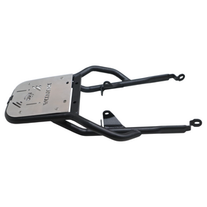 Top Rack With Plate For Honda CB 350 - Silver - Motodrift