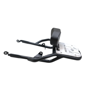 Top Rack With Plate For Honda CB 350 - Silver - Motodrift