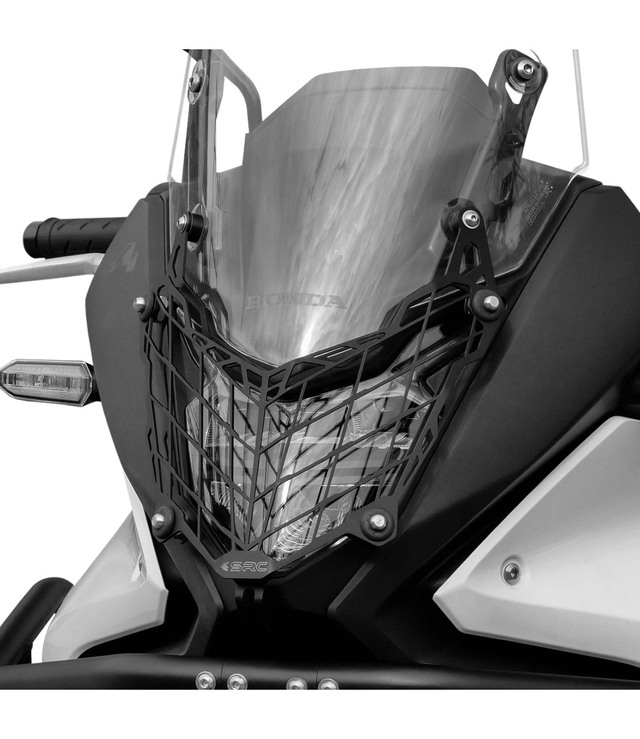 SRC Headlight Guard - Black For Honda Transalp XL 750 - Motodrift