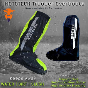 Mototech Trooper Boot Covers - Overboots - Fluo Green - Motodrift