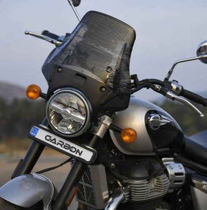 Carbon Racing Wanderer Premium Windshield For Royal Enfield Super Meteor 650 - Motodrift