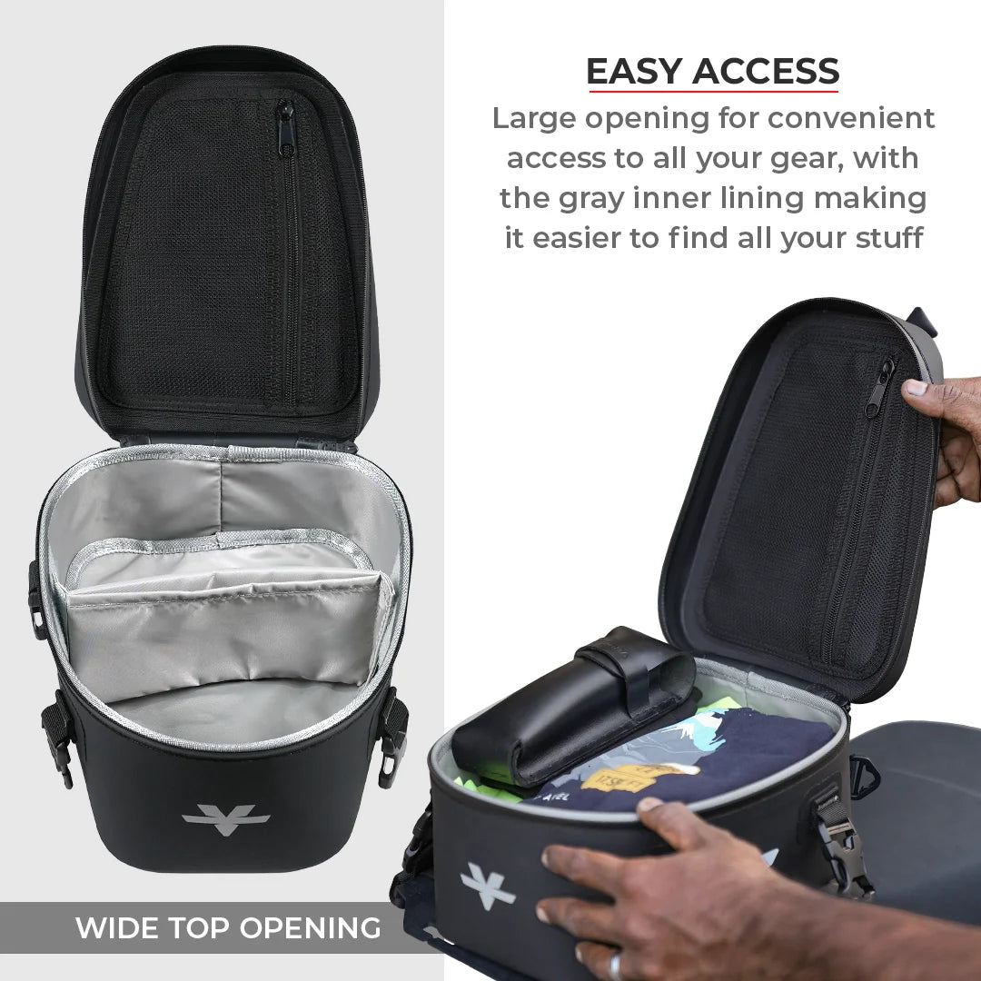 Viaterra 100% Waterproof Tail/Seat Bag 6L (Universal) - Motodrift