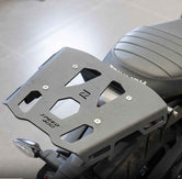 ZANA Top Rack With Plate Type-2 Black For Triumph Scrambler 400 X - Motodrift