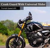 ZANA Crash Guard With Puck Slider For Triumph Scrambler 400 X - Motodrift