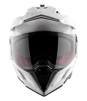 Axor XCross Dual Visor Helmet White - Motodrift