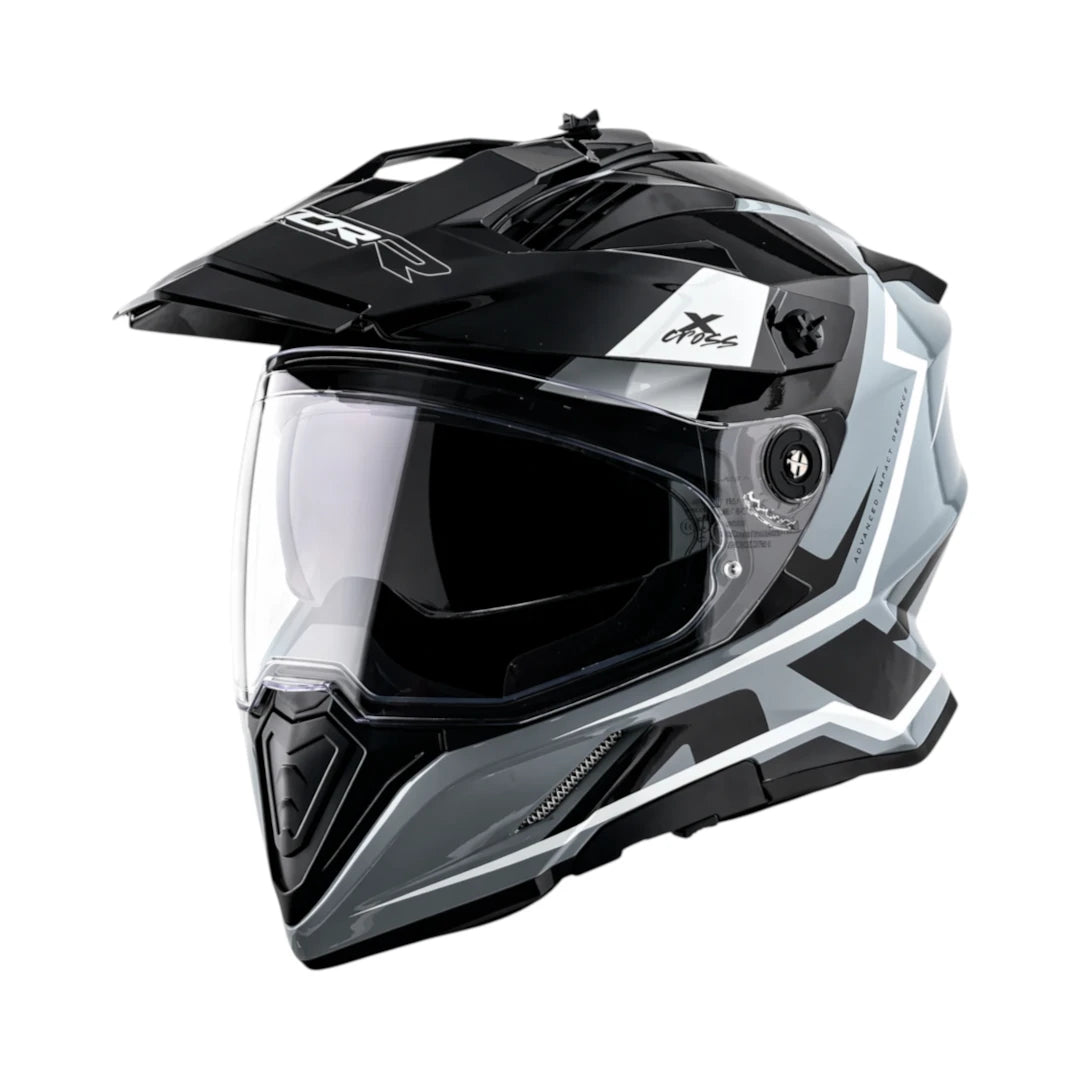 flagstaff snowboard helmets Axor X-Cross Dual Visor Adventure Helmet – Motodrift Abyssrium Sealed Premium Pads with Color:Matte black padded backpack