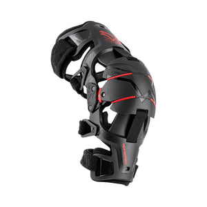 Alpinestars RK-1 Plasma knee brace in black and red with articulated hinge and protective knee cup