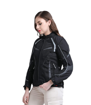 Solace ASMI Ladies Jacket V3.0 Black & Grey - Motodrift