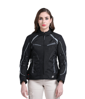 Solace ASMI Ladies Jacket V3.0 Black & Grey - Motodrift
