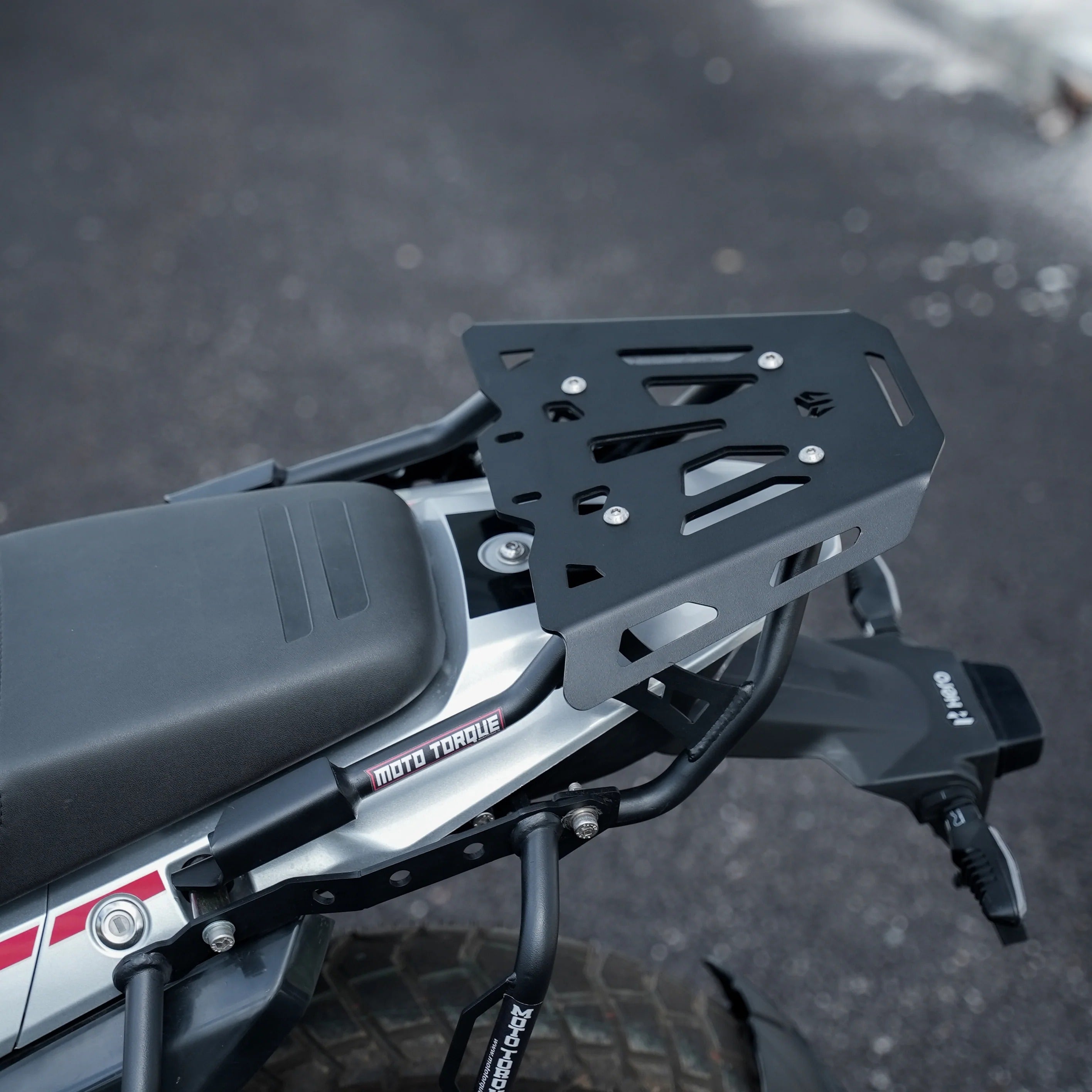 Moto Torque Back Carrier For Hero XPulse 210 (Black) - Motodrift