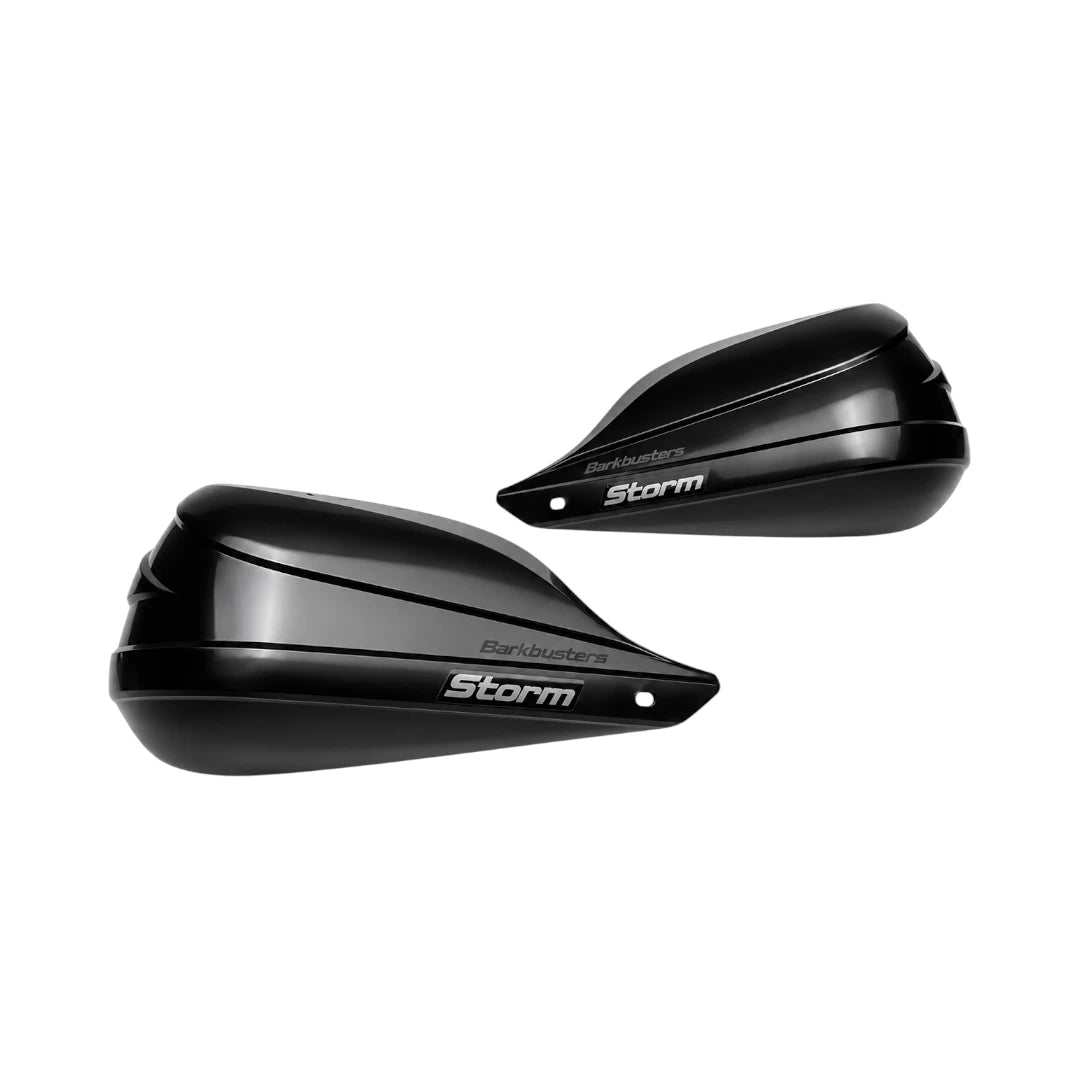 Barkbusters Storm black plastic motorcycle handguards for weather and physical protection