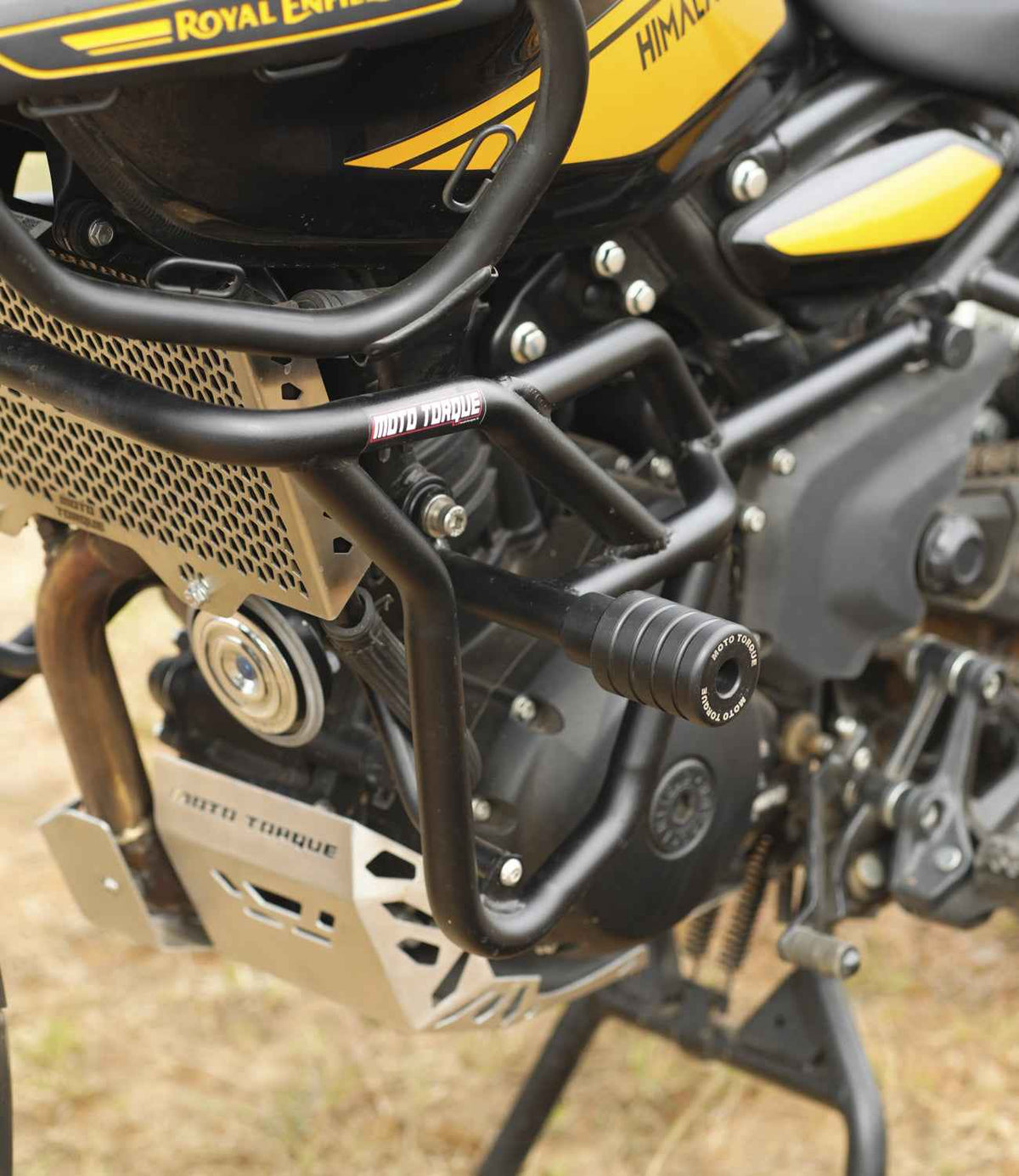 crash guard for Royal Enfield Himalayan 450 side view