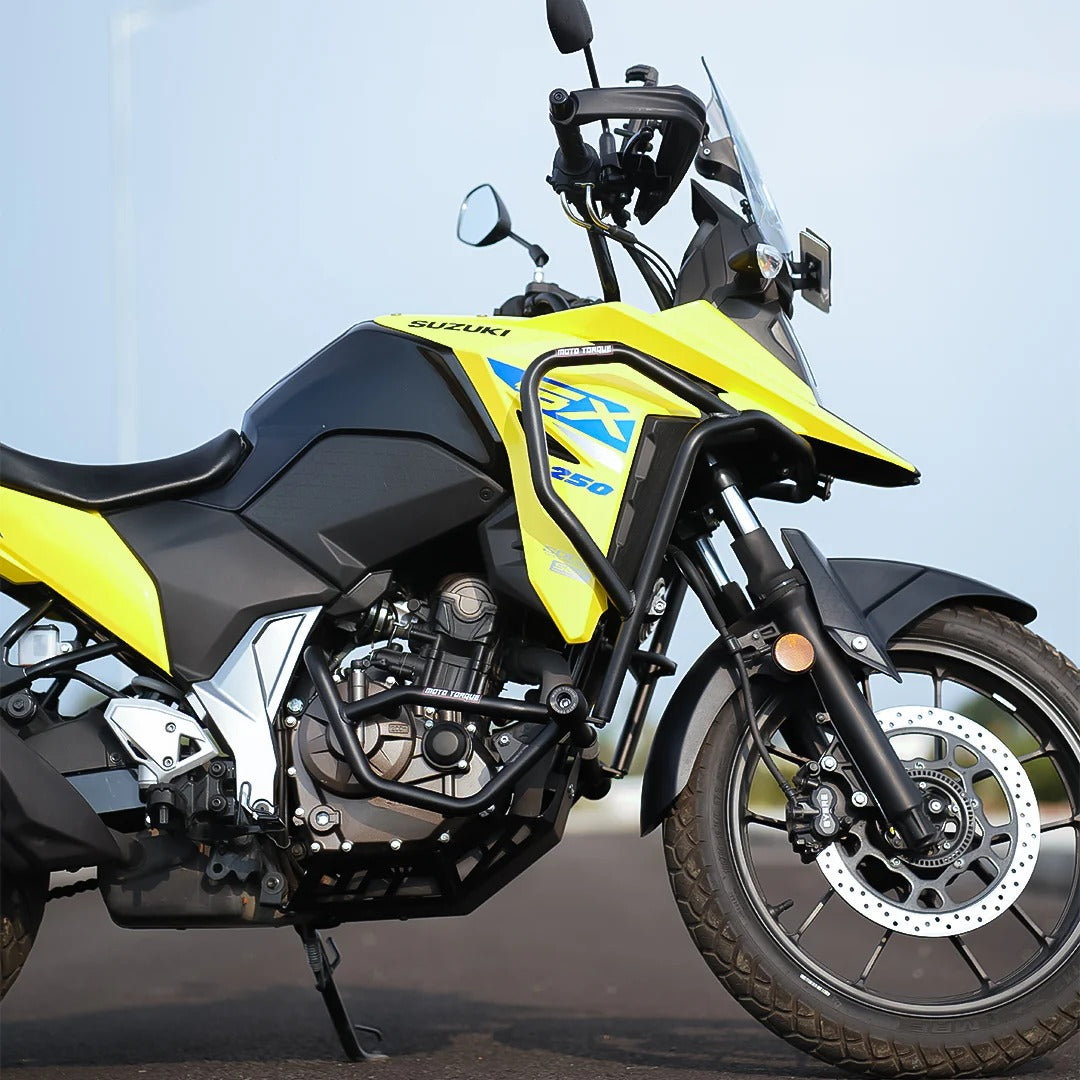 Moto Torque Suzuki V Strom SX 250 Tornado Crash Guard Upper & Lower with Sliders - Motodrift