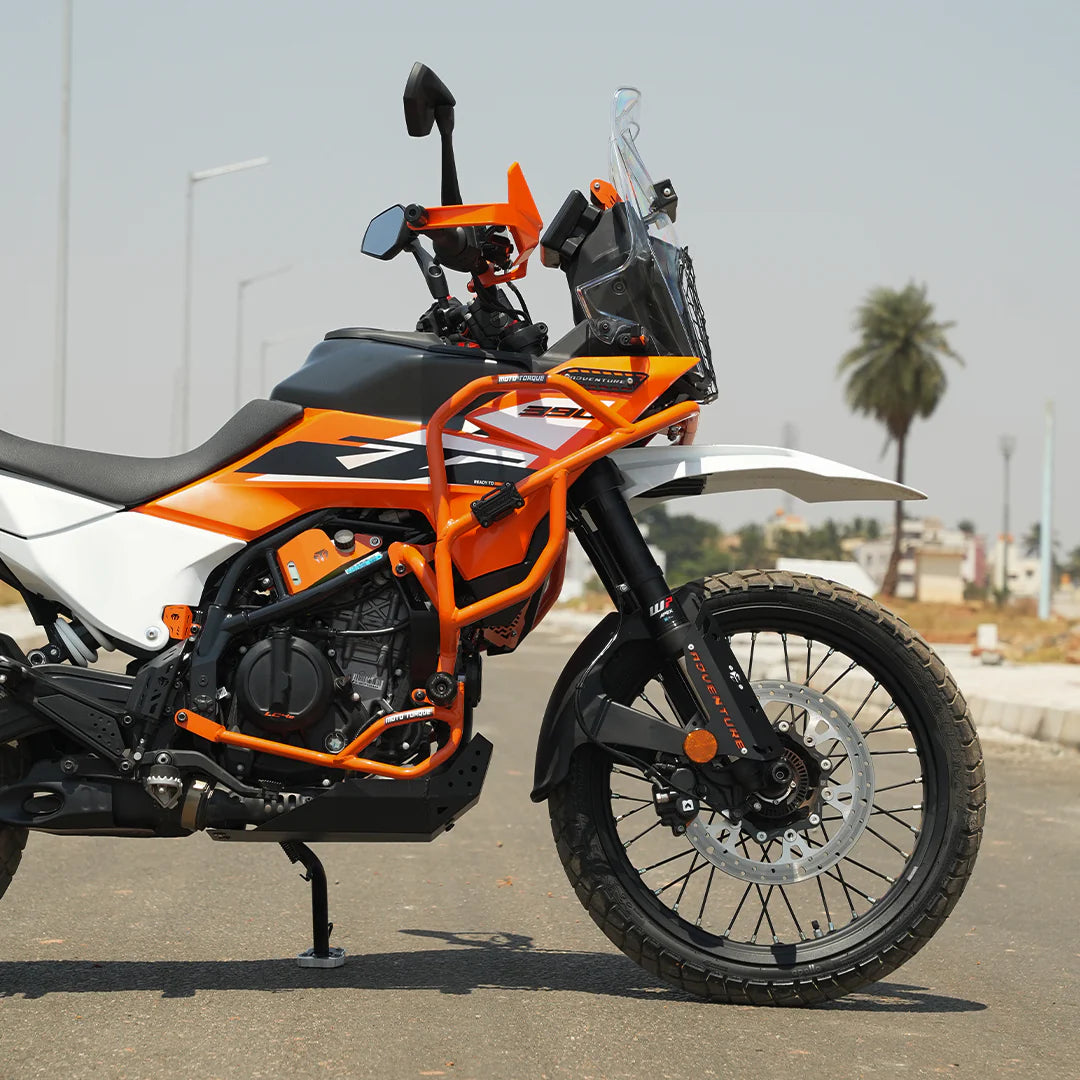 Moto Torque Crash Guard For KTM Adventure 390 2025 Gen 2 - Orange - Motodrift
