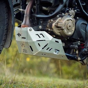 LCB Vambrace Bash Plate Silver For Hero Xpulse 210 - Motodrift